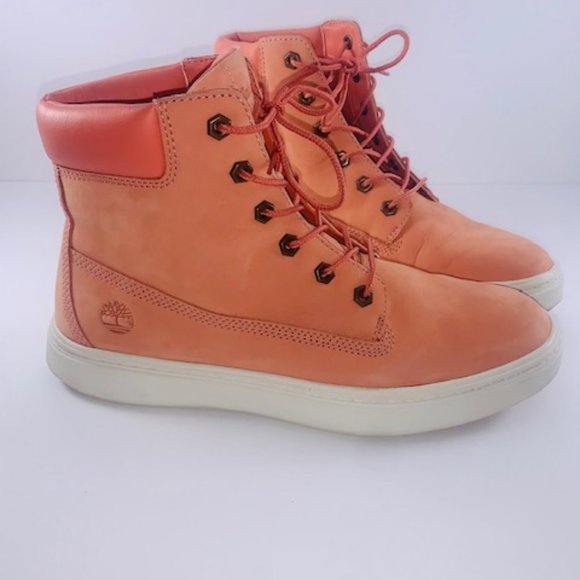 TIMBERLAND WOMEN'S NEWPORT BAY OXFORD LIGHT ORANGE - Picture 7 of 12